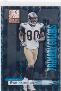 2001 Donruss Elite Isaac Bruce Primary Colors Blue Insert S# /200 Rams HOF - Picture 1 of 2