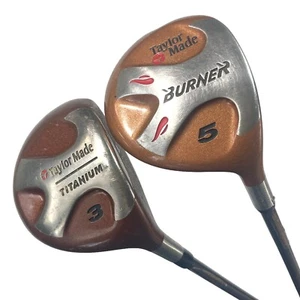 TaylorMade Copperhead Ti 3W + Burner 5W Set R-80 Graphite Bubble Shaft RH 42-43" - Picture 1 of 6