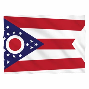 Ohio Flag Dye Sublimation Printed Pillow Case - Picture 1 of 1