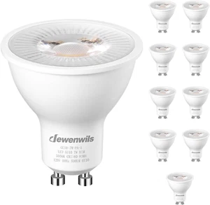 DEWENWILS 10-Pack GU10 LED Bulb Dimmable, 5000K Daylight GU10 Bulb Replacement f - Picture 1 of 12