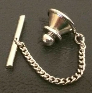 Tie Pins & Clutch, Chain & Bar   Top Quality. Pins are Solid Silver - Picture 1 of 15