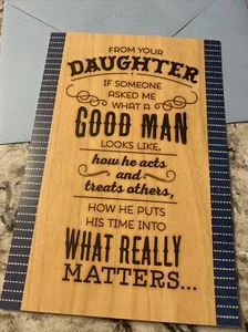 Tarjeta de felicitación feliz día del padre papá de tu hija 5,5”x 8” sello - Imagen 1 de 9