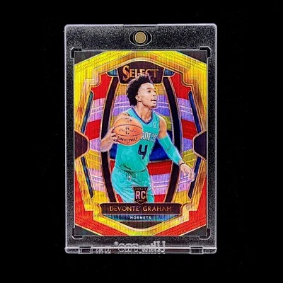 Devonte' Graham RC 2018-19 NBA Select Premier Tri Colour Holo Prizm Rookie #103 - Image 1 of 2