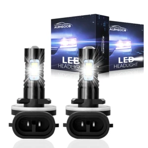 For Harley Davidson 2006-2017 Xenon White 881 LED Bulbs Passing Spot Fog Lights - Picture 1 of 12