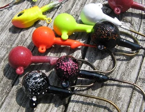 River Casting Jigs Gumballs Lead Heads Minnow Heads Lipstick Barnacle Head Jigs - Picture 1 of 4