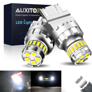 AUXITO 3157 3156 3057 4157 LED Reverse Brake Turn Signal Light Bulb 6500K White - Picture 1 of 12