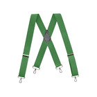 Suspendentifs pour hommes - boucle de ceinture, différentes couleurs, style X, snaps chromés, fabriqués aux États-Unis