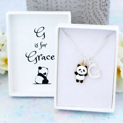 Collar Panda, Regalo Personalizado, Joyería Oso, Collar Niños, Regalos Niñas Foto 1 de 4