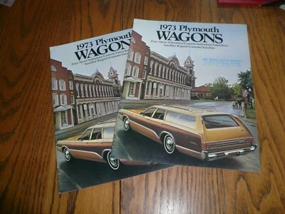 Folleto de ventas suburbano satélite Plymouth Wagons 1973 vintage - 2 por 1 precio Foto 1 de 4