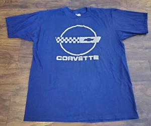 Vintage Corvette Shirt Mens Single Stitch Short Sleeve Size XL - Picture 1 of 7