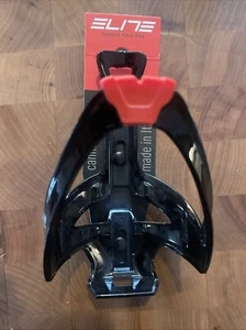 New-Old-Stock ELITE CANNIBAL XC Water Bottle Cage • Black with Red. (AL) - Picture 1 of 3