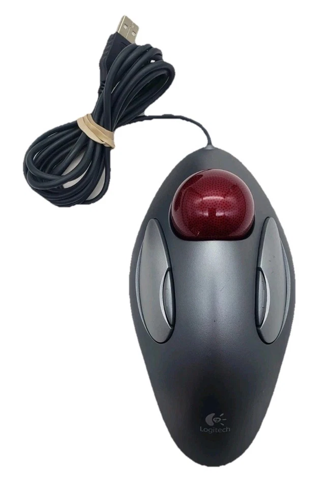 Logitech Trackman Marble Trackball Wired USB Mouse T-BC21 - Image 1 of 1