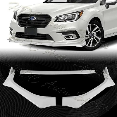 Kit de carrocería de parachoques delantero pintado blanco estilo STi para Subaru Legacy 2018-2020 labio Foto 1 de 4
