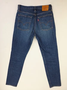 Levis Premium Größe 26 x 29 Damen Wedgie Button Fly blau Denim 5 Pocket Logo Jeans - Bild 1 von 15