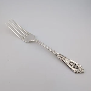 Tenedor de cena Wallace Rose Point de plata de ley - 7 5/8" - sin monograma - Imagen 1 de 3