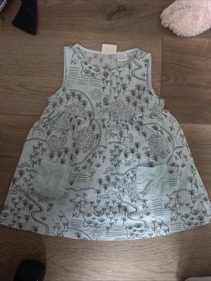 Kleid Hellblau Sommer Zara Baby 86 - Bild 1 von 4