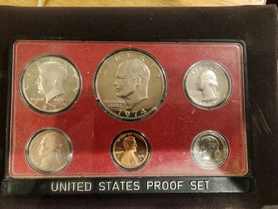 1974-S US Mint Proof Set 6 Coin Set OGP Original Government Packaging - Image 1 of 3