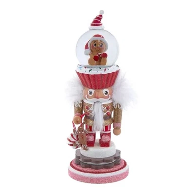Kurt Adler Resin Hollywood Nutcracker, Gingerbread Water Globe, 10in - Image 1 of 4