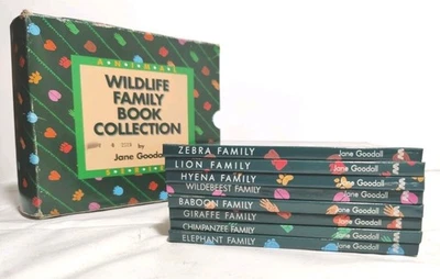 Wildlife Family Book / Set Collection 8 Hardcover Books / By Jane Goodall   - Image 1 of 4