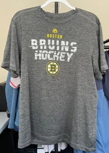 Camiseta Boston Bruins Hockey Majestic Evolution Cool Base Gris Talla Para Hombre Grande - Imagen 1 de 8
