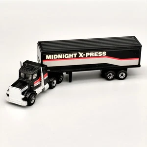 Matchbox Convoy Midnight X-Press Peterbilt Truck + Trailer Lesney 1981 SEHR GUT - Bild 1 von 7