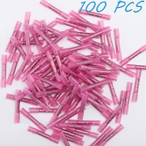 100 piezas conectores a tope termorretráctiles terminales de crimpado de cables impermeables EE. UU. - Imagen 1 de 9