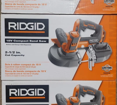 NEW RIDGID COMPACT BAND SAW R8604B 18V BATTERY OPERATED CORDLESS BARE TOOL ONLY - Image 1 of 4