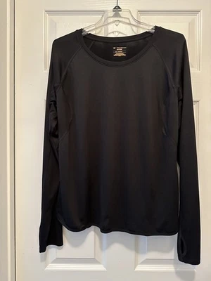 Tek Gear Dry Tek XL Women’s Shirt Solid Black  - Image 1 of 3