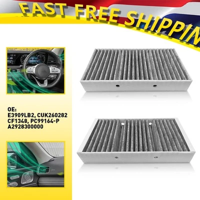 for Mercedes-Benz GL450 GL550 ML250 ML550 2x Activated Carbon Cabin Air Filter - Image 1 of 4