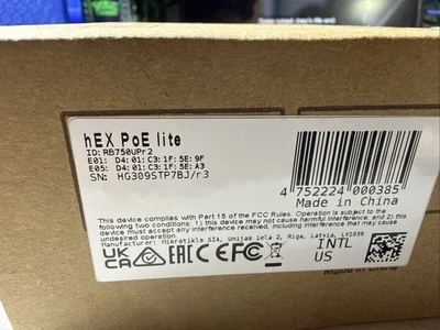 MikroTik Router hEX lite RB750UPr2  - Image 1 of 3