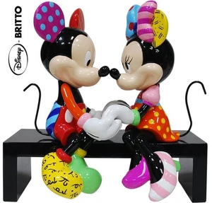 Disney By Britto - Mickey & Minnie Mouse Love Large Collectible Figurine - Picture 1 of 2
