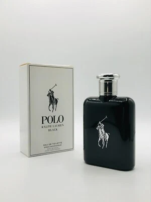 Ralph Lauren Polo Black Men Cologne EDT Spray 4.2 oz  125 ml Box As Shown - Image 1 of 4