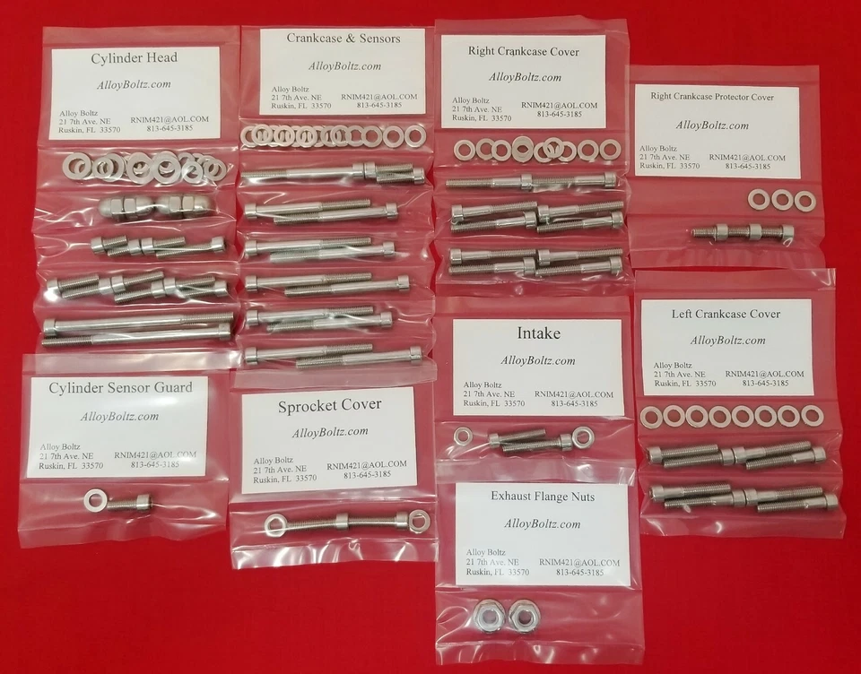 2013 & UP HONDA GROM 125 MSX125 抛光不锈钢发动机 SCREW BOLT 套件套装 — 第 1/1 张图片
