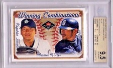 2001 Fleer Platinum Ichiro Winning Combinations BLUE Rookie /500  BGS 9.5