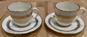 Two (2) Lenox Imperial Demitasse Cup & Saucer Set P338 - Picture 1 of 11