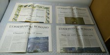 4 QUOTIDIANI OSSERVATORE ROMANO DIMMISSIONI PAPA RATZINGER E PAPA BERGOGLIO