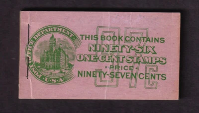 1914 Washington 1c booklet BK42 (16 panes 424d) mint complete CV $140 (T2 - Image 1 of 2
