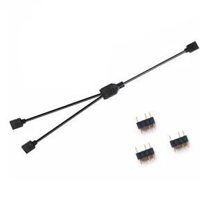 ARGB-Verlängerungskabel-Adapter, RGB-Splitterkabel für Motherboard (5 V, 3-polig - Afbeelding 1 van 8