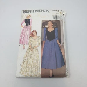 Butterick Sewing Pattern 4517 Sweetheart Neckline Prom Gown Formal Dress 6 8 10 - Picture 1 of 4