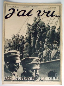 REVUE J'AI VU... DU 29 AVRIL 1916, CONSACRÉ À LA PREMIÈRE GUERRE MONDIALE - Picture 1 of 3