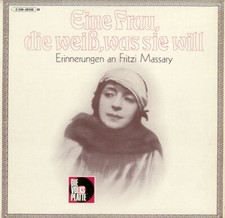 Fritzi Massary - Eine Frau, Die Weiß, Was Sie LP Comp Vinyl Scha