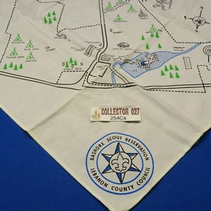 Pañuelo de reserva Boy Scout Bashore Scout con mapa Líbano C.C. PA 254C4 - Imagen 1 de 8