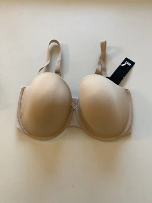 Sujetador con aros sin tirantes DKNY 38DD Smooth Essentials para mujer nuevo con etiquetas DK7749 cachemir Foto 1 de 4