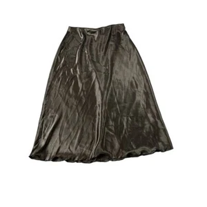 Nicole Miller Black Satin-like A-line Skirt Size small NWOT - Picture 1 of 8