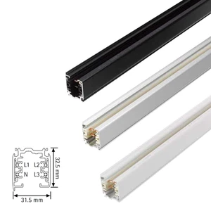 Nordic Aluminium GLOBAL Trac Pro 3-Phasen Stromschiene 1m | XTS 4100