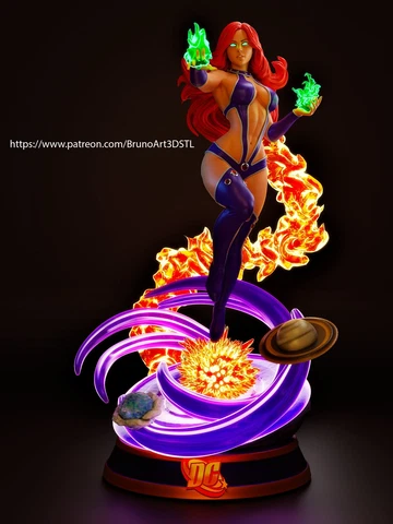 Starfire [Teen TItans] 3D printed unpainted unassembled resin model kit Cover