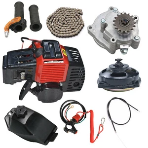 Kit de motor de 2 tiempos 49 50cc para scooter de gasolina bicicleta de bolsillo ATV mini picadora  - Imagen 1 de 12