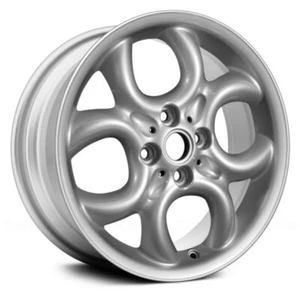 Wheel For 11-14 Mini Clubman 16x6.5 Alloy 4 V-Spoke Silver Bolt Pattern 4x100mm - Picture 1 of 1