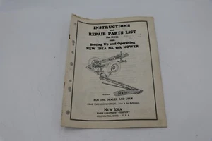 New Idea M-134 Setting Up And Operating No. 30A Mower Manual OEM Good Cond - Picture 1 of 5