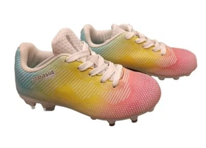Brava Girls soccer Shoes Cleats Size 10 D Multicolor - Picture 1 of 7